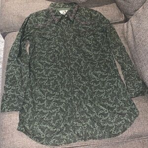 Gently loved Ryan Michael Embroidered Shirt